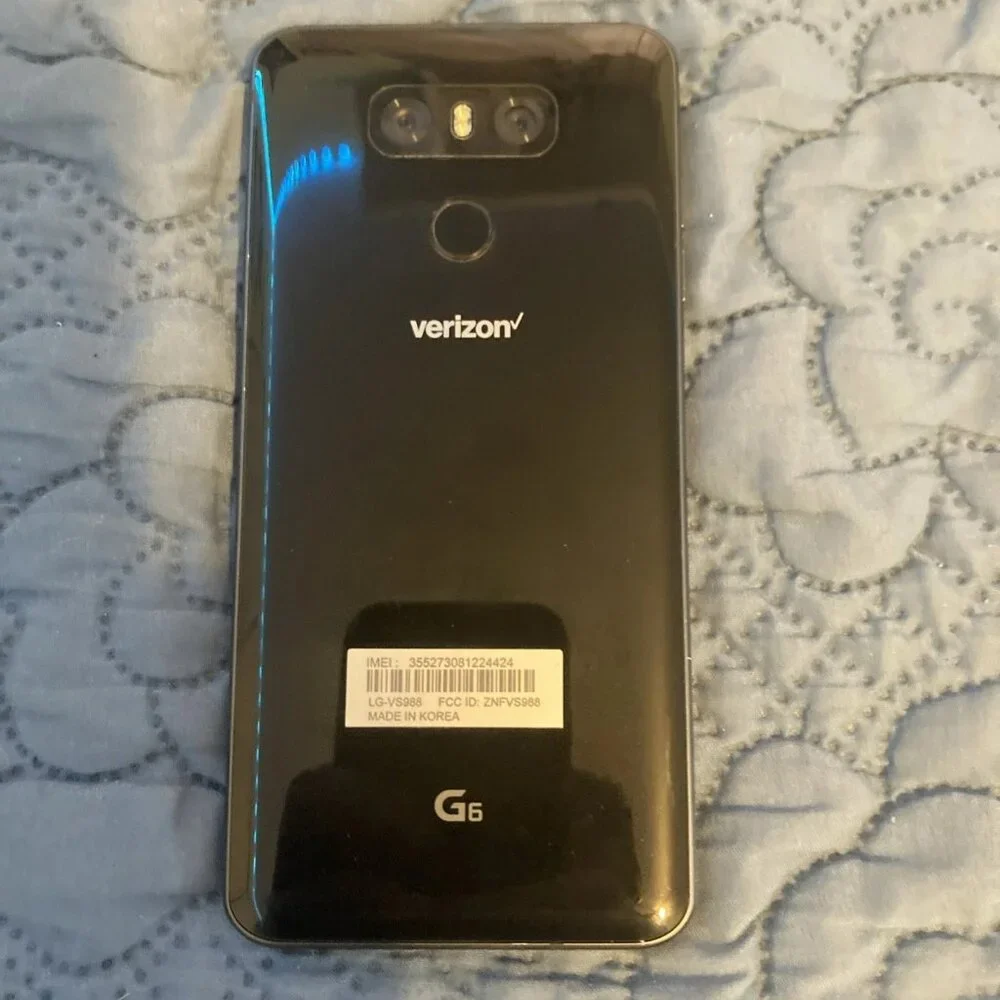 LG VS988 G6 Verizon 32gb Smartphone -Black-Untested- For Parts